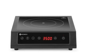 Inductiekookplaat 3500 D XL, HENDI, Zwart, 230V/3500W, 355x400x(H)100mm