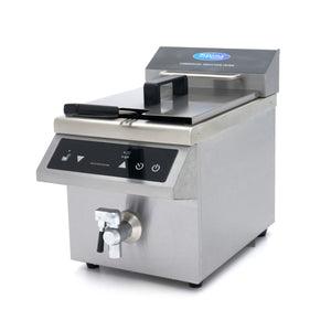 Frituurpan - 8 L - 1 Mand - Inductie - met Tapkraan