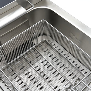 Frituurpan - 16 L - 1 Mand - met Tapkraan en Opbergruimte - 230V