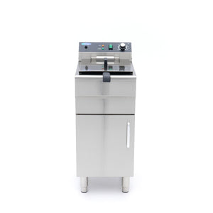 Frituurpan - 16 L - 1 Mand - met Tapkraan en Opbergruimte - 230V