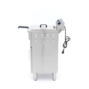Frituurpan - 16 L - 1 Mand - met Tapkraan en Opbergruimte - 230V