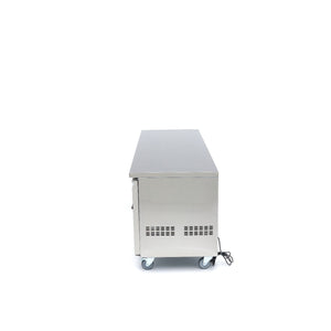Koelwerkbank - 223 cm - 4 Glazen Deuren