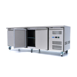 Koelwerkbank - 223 cm - 4 Deuren
