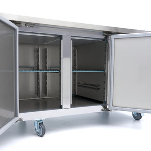 Vrieswerkbank - 223 cm - 4 Deuren