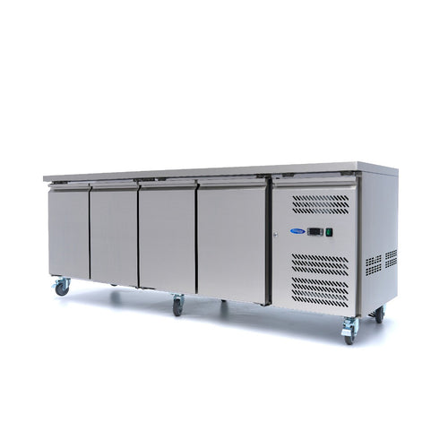 Koelwerkbank - 223 cm - 4 Deuren