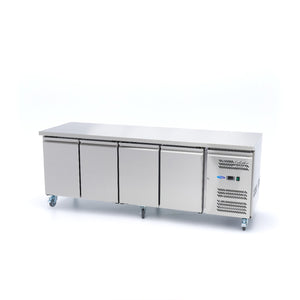 Koelwerkbank - 223 cm - 4 Deuren