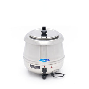 Soepketel - 10 L - Uitneembare binnenpan - Rvs - met Lepeluitsparing