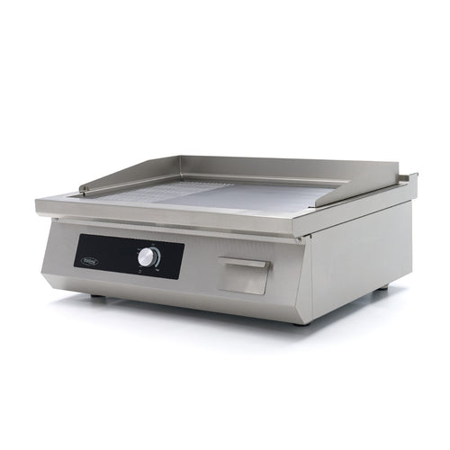 Inductie Grillplaat 700 - Glad en Gegroefd - 5000W - Dubbel