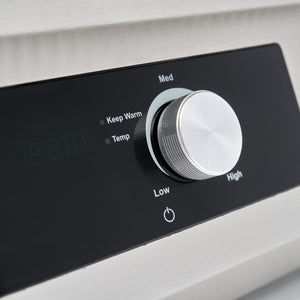Inductie Grillplaat 700 - Glad en Gegroefd - 5000W - Dubbel