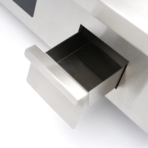 Inductie Grillplaat 700 - Glad en Gegroefd - 5000W - Dubbel