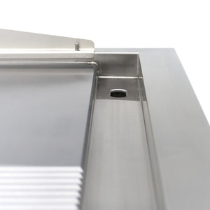 Inductie Grillplaat 700 - Glad en Gegroefd - 5000W - Dubbel