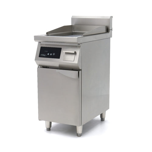 Inductie Grillplaat 700 - Glad - 5000W - Enkel - met Onderstel