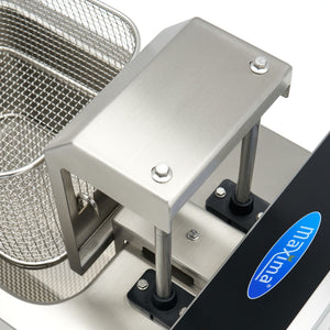 Frituurpan - 8 L - 1 Mand - Inductie - Liftsysteem - met Tapkraan