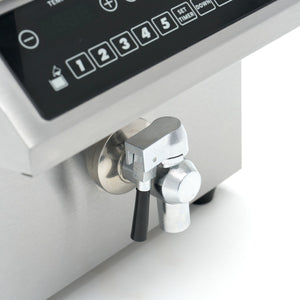 Frituurpan - 8 L - 1 Mand - Inductie - Liftsysteem - met Tapkraan