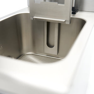 Frituurpan - 8 L - 1 Mand - Inductie - Liftsysteem - met Tapkraan