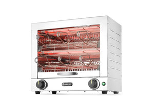Tosti-apparaat met 6 tostiklemmen, HENDI, 230V/3000W, 450x390x(H)400mm