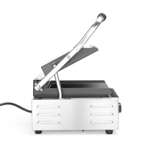 Contactgrill - enkel, HENDI, boven en onder geribd, 230V/1800W, 310x375x(H)216mm