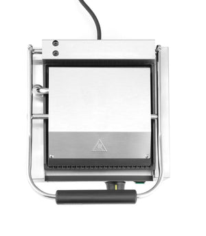 Contactgrill - enkel, HENDI, boven en onder geribd, 230V/1800W, 310x375x(H)216mm