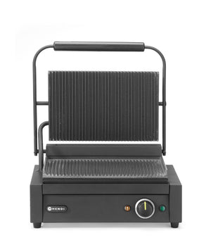 Contactgrill Panini, HENDI, Zwart, 220-240V/2200W, 430x375x(H)216mm