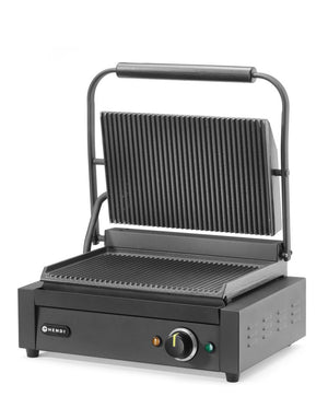 Contactgrill Panini, HENDI, Zwart, 220-240V/2200W, 430x375x(H)216mm