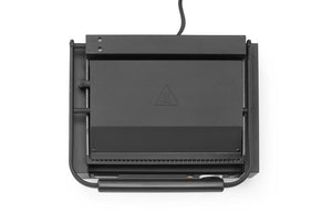 Contactgrill Panini, HENDI, Zwart, 220-240V/2200W, 430x375x(H)216mm