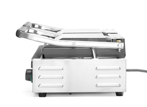 Contactgrill - dubbele versie, HENDI, boven en onder geribd, 230V/3600W, 570x375x(H)216mm