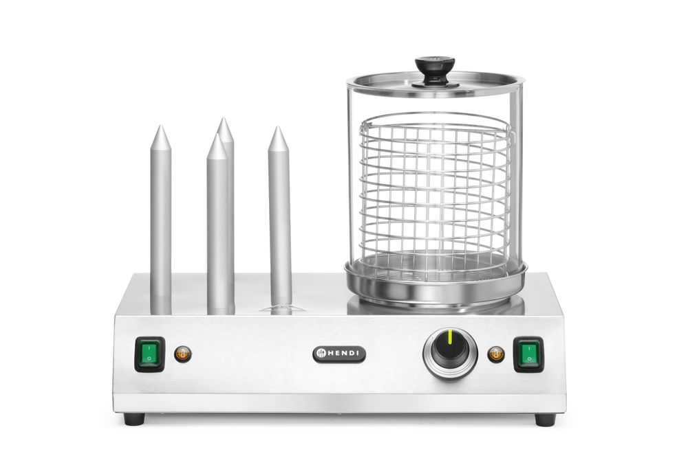 Worst en hotdogbroodjes warmer, HENDI, 230V/550W, 500x310x(H)395mm