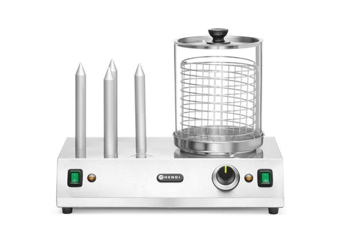 Worst en hotdogbroodjes warmer, HENDI, 230V/550W, 500x310x(H)395mm