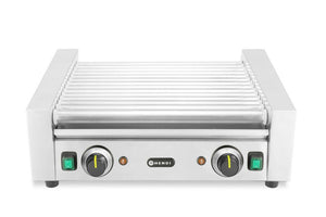 Worstenroller grill, 2 zones, HENDI, 230V/1230W, 566x640x(H)192mm