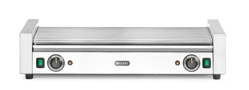 Worstrolgrill XL - 2 zones, HENDI, Zilver, 230V/2000W, 732x590x(H)168mm, Rechthoekig