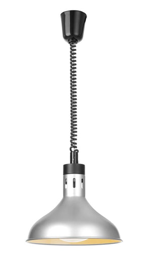 Warmtelamp verstelbaar, conisch/dome, HENDI, Zilver, 230V/250W, ⌀295x(H)207mm