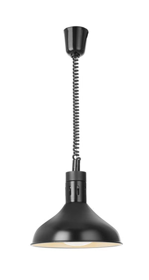 Warmtelamp verstelbaar, conisch/dome, HENDI, Zwart, 230V/250W, ⌀295x(H)207mm