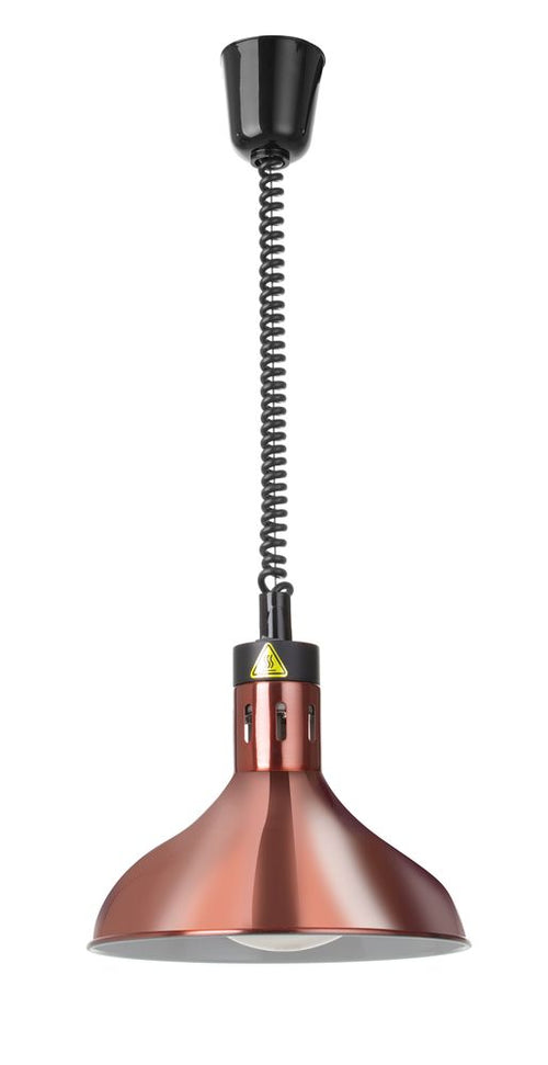 Warmtelamp verstelbaar, conisch/dome, HENDI, Koper, 230V/250W, ⌀295x(H)207mm