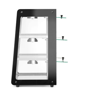 Opzet warmhoudvitrine, HENDI, Zwart, 230V/500W, 472x447x(H)775mm