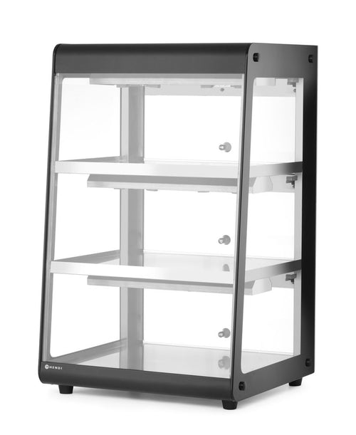 Opzet warmhoudvitrine, HENDI, Zwart, 230V/500W, 472x447x(H)775mm
