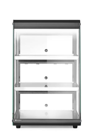 Opzet warmhoudvitrine, HENDI, Zwart, 230V/500W, 472x447x(H)775mm