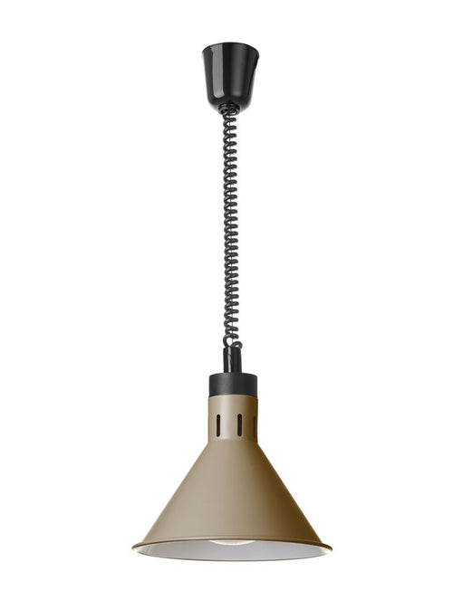 Warmtelamp verstelbaar, conisch, HENDI, Beige, 230V/375W, ⌀275x(H)250mm