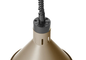 Warmtelamp verstelbaar, conisch, HENDI, Beige, 230V/375W, ⌀275x(H)250mm