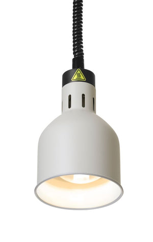 Warmtelamp verstelbaar, cilindrisch, HENDI, Wit, 230V/375W, ⌀175x(H)250mm