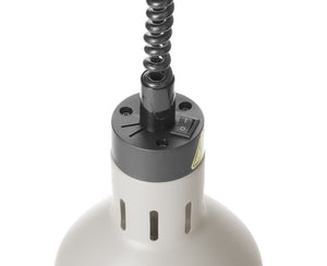 Warmtelamp verstelbaar, cilindrisch, HENDI, Wit, 230V/375W, ⌀175x(H)250mm