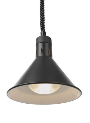 Warmtelamp verstelbaar, conisch, HENDI, Zwart, 230V/375W, ⌀275x(H)250mm