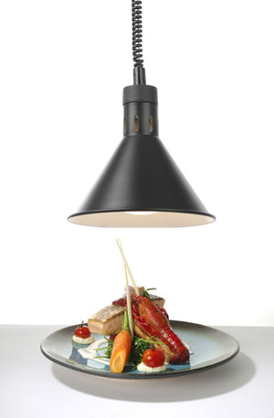 Warmtelamp verstelbaar, conisch, HENDI, Zwart, 230V/375W, ⌀275x(H)250mm