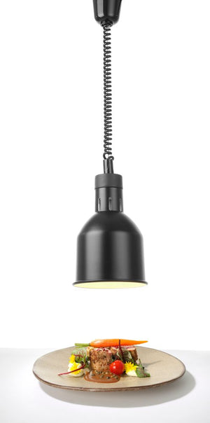 Warmtelamp verstelbaar, cilindrisch, HENDI, Zwart, 230V/375W, ⌀175x(H)250mm