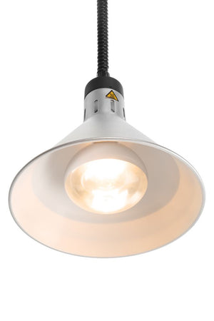 Warmtelamp verstelbaar, conisch, HENDI, Zilver, 230V/375W, ⌀275x(H)250mm