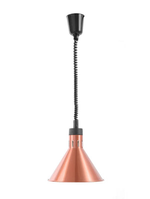 Warmtelamp verstelbaar, conisch, HENDI, Koper, 230V/375W, ⌀275x(H)250mm