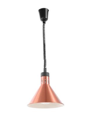 Warmtelamp verstelbaar, conisch, HENDI, Koper, 230V/375W, ⌀275x(H)250mm