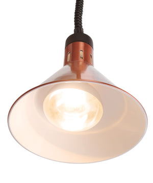 Warmtelamp verstelbaar, conisch, HENDI, Koper, 230V/375W, ⌀275x(H)250mm