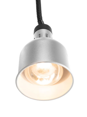 Warmtelamp verstelbaar, cilindrisch, HENDI, Zilver, 230V/375W, ⌀175x(H)250mm