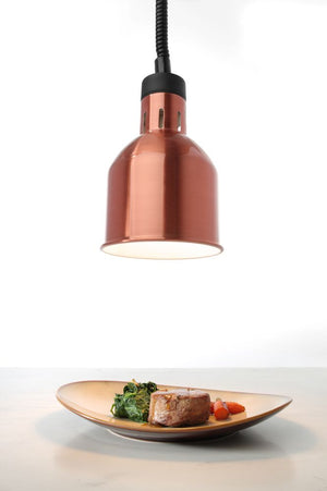 Warmtelamp verstelbaar, cilindrisch, HENDI, Koper, 230V/375W, ⌀175x(H)250mm