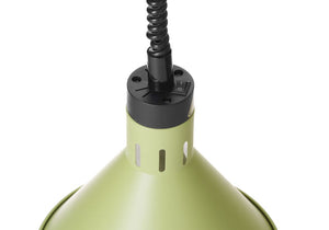 Warmtelamp verstelbaar, conisch, HENDI, Groen, 230V/375W, ⌀275x(H)250mm